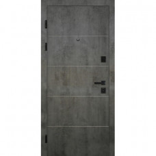 Двері вхідні HYGGE Apart 100 Granite Бетон темний/білий супермат