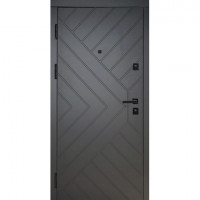Двері вхідні HYGGE Apart 120 Diagonal антрацит / білий супермат