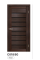 Дверне полотно Doors Smart ПВХ С018- Дуб маренго (чорне скло)