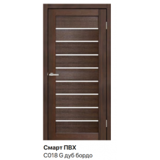 Дверне полотно Doors Smart ПВХ С018- Дуб бордо
