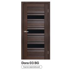 Дверне полотно ОМІС DORA ПВХ 03 (BG) Каштан Європейський